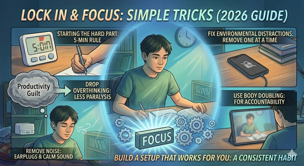 Lock In and Focus While Studying Using Simple Tricks