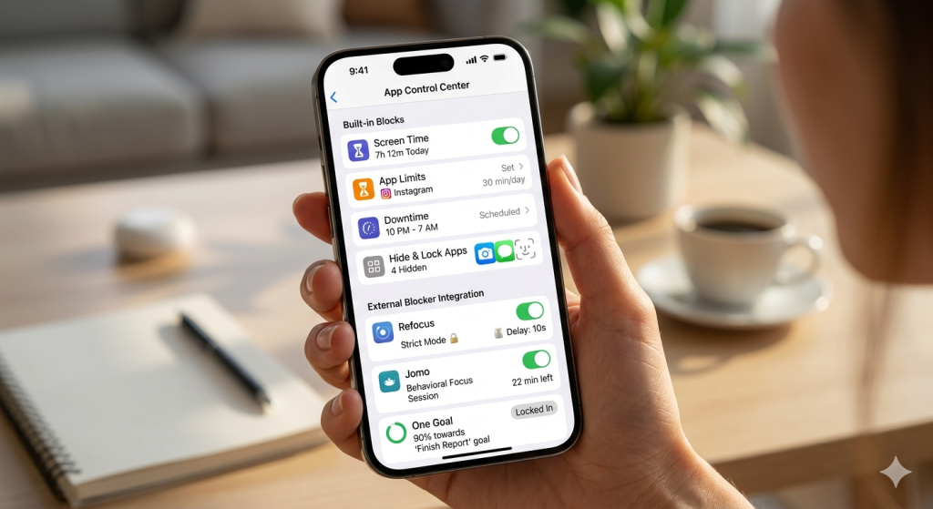 how to block apps on iPhone