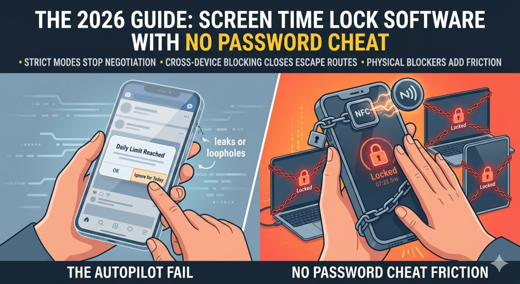 screen time lock software with no password cheat