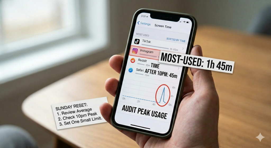 how to check screen time on iPhone