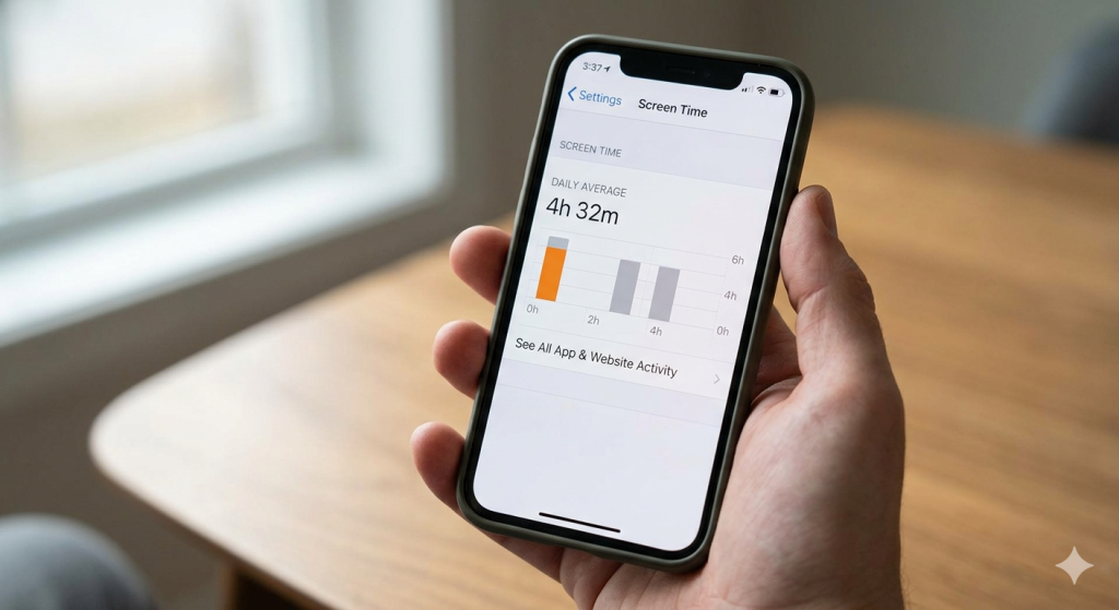 how to check screen time on iPhone